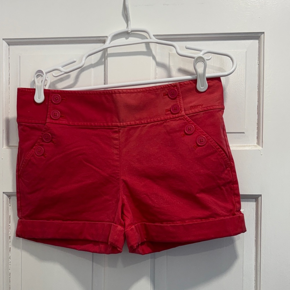 Juicy Couture Coral High Waist Women's Shorts
